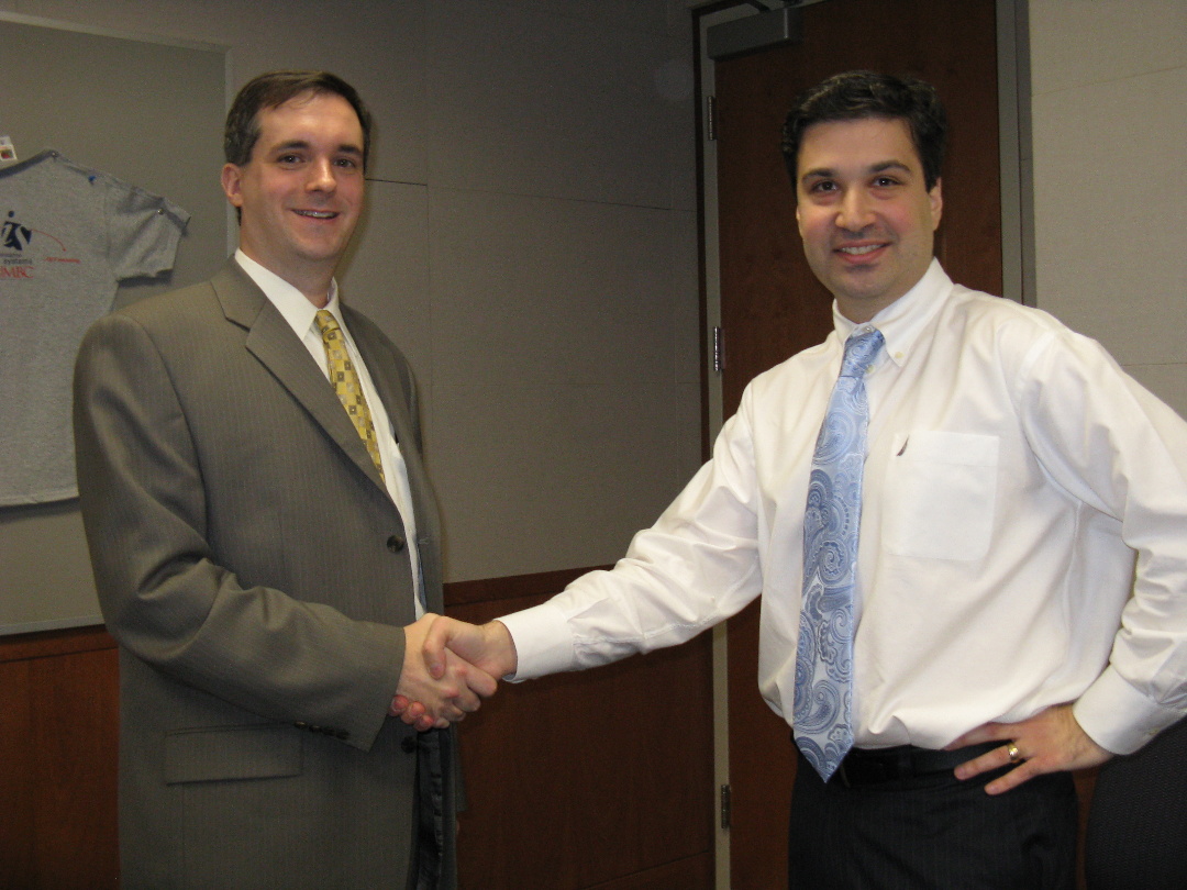 Mike & Ant after his successful defense, Dec. 8, 2008