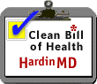 Hardin Clean Bill of Health Award