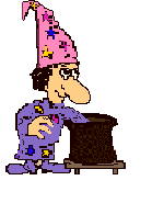 magician pulling from hat
