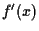 $f'(x)$