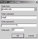 winscp login