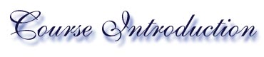 Course introduction