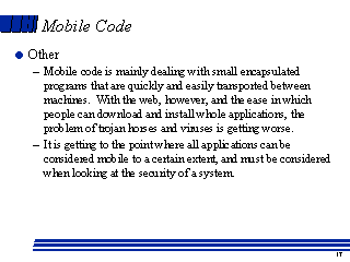 Mobile Code