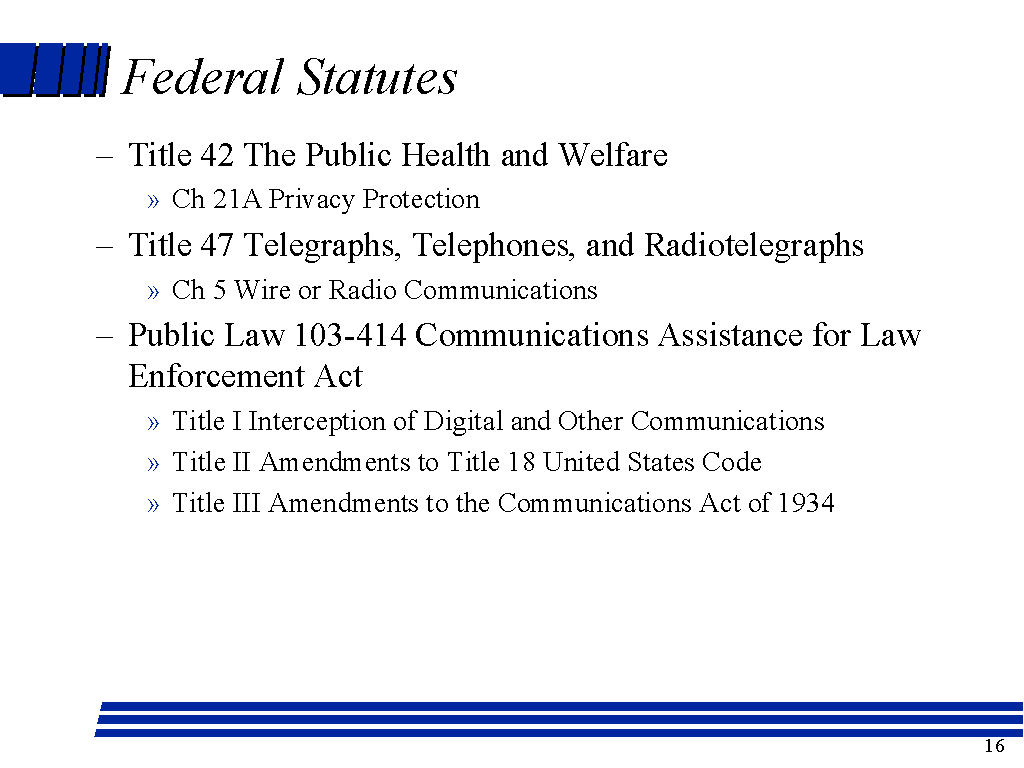 Federal Statutes