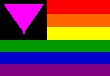 flag with pink triangle