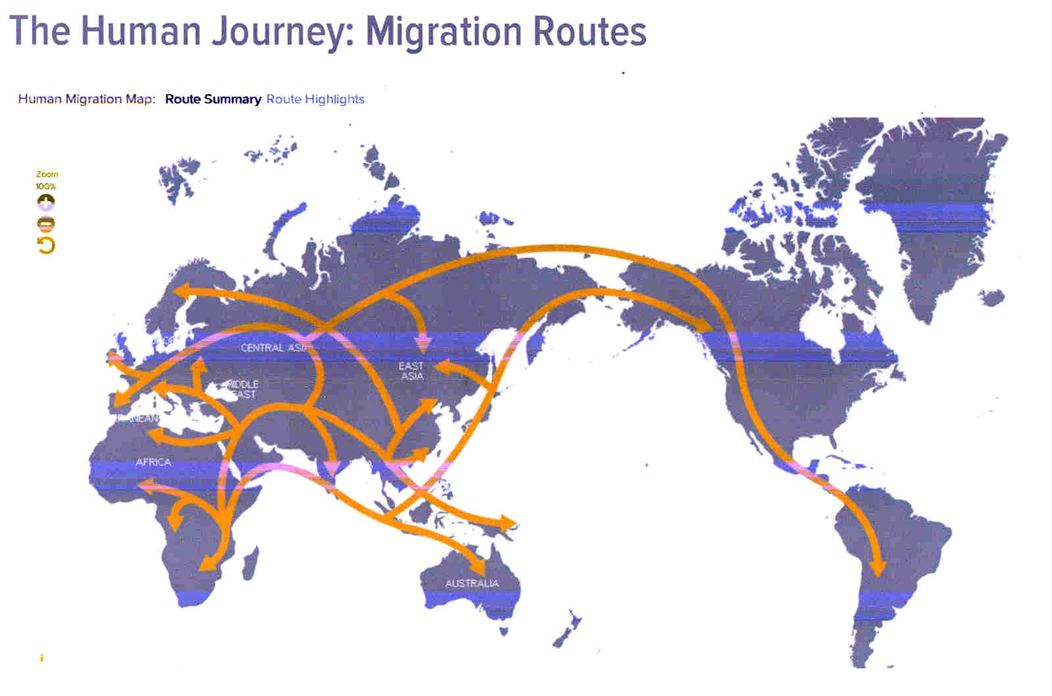 Human Migration From Africa Map - United States Map